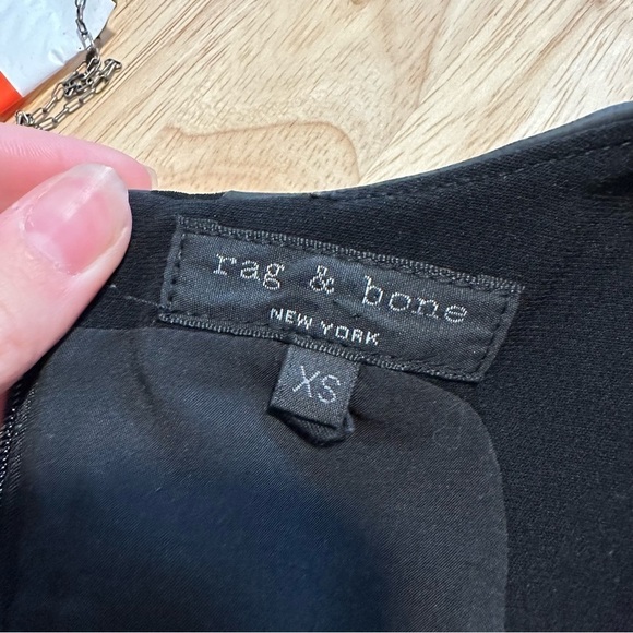 Rag & bone black vegan leather nudie sleeveless top - Picture 5 of 10